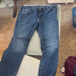 American Eagle Outfitters Men's Dark Blue Slim Jeans 38x32